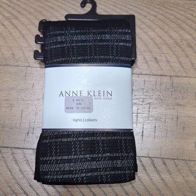 Anne Klein New York Tights 2 Pair Size S / M  Black New